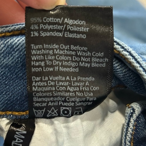 RISEN Los Angeles High Rise Flare Jeans Size 28/7 Style RDP1461 Released Hem - Picture 6 of 13